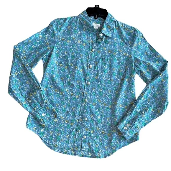 J. Crew "Ditsy" floral button up blouse Size XS - Picture 2 of 11